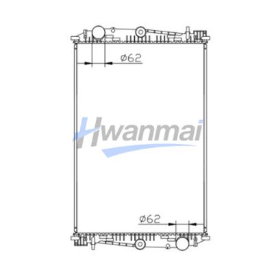 DAF XF 65 Series 1992 to Present Years 1241583 1628621 European Heavy Duty Truck Radiator 